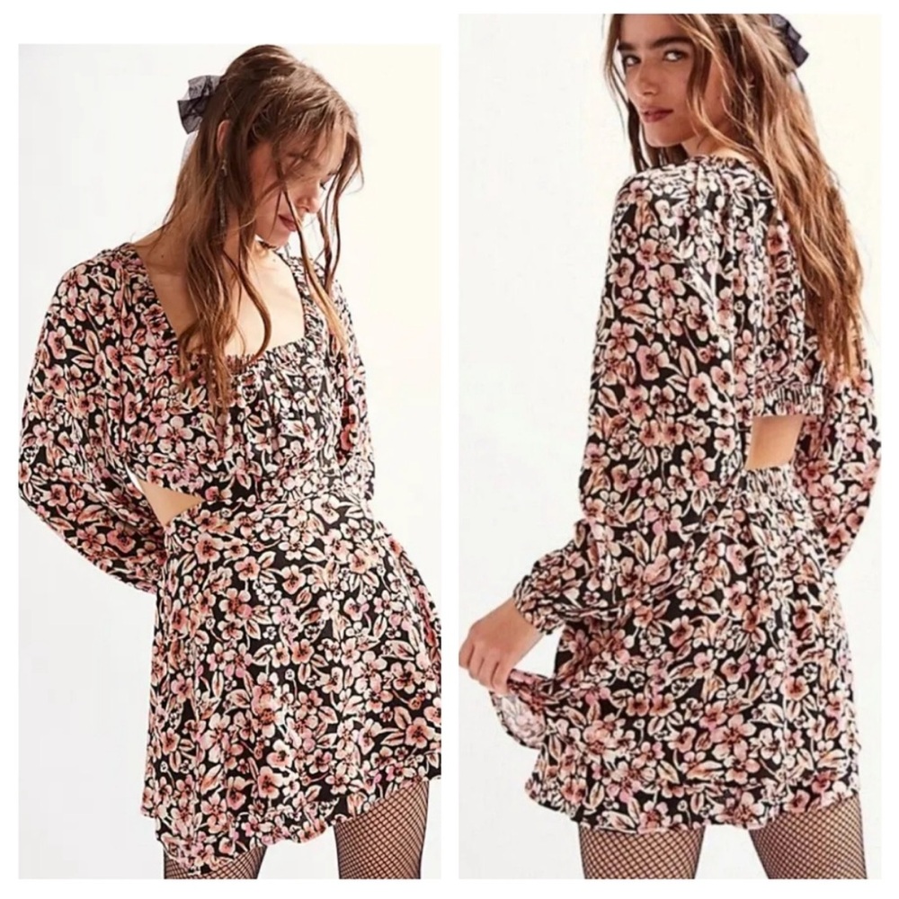 Free people, Jael Printed Mini Dress L